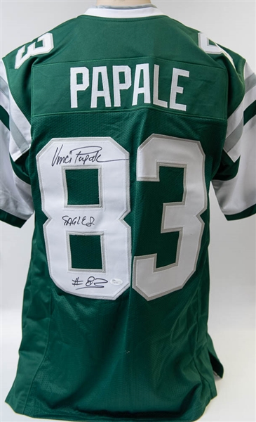 Vince Papale Signed Eagles Style Jersey - JSA