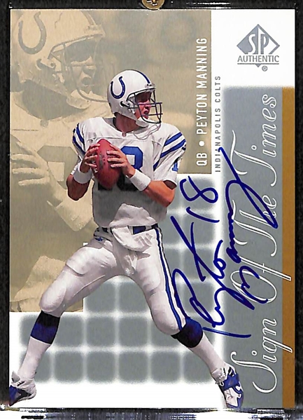 2000 SP Authentic Peyton Manning Autograph Card