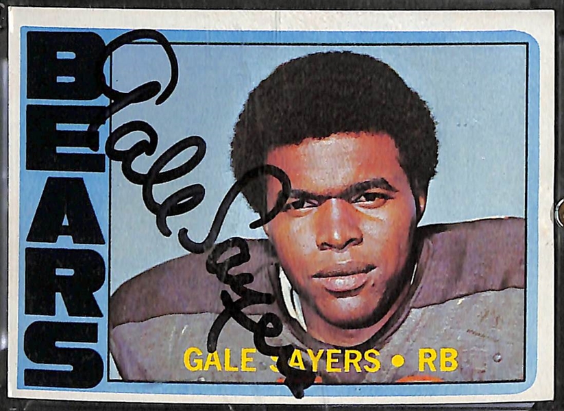 Lot of 9 Signed Cards w. Gale Sayers & Harmon Killebrew