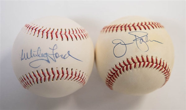 Jim Palmer & Whitey Ford Signed Baseballs