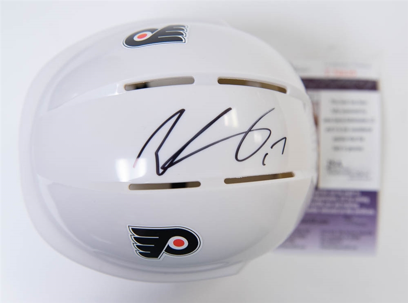 Wayne Simmonds Signed Flyers Mini Helmet - JSA