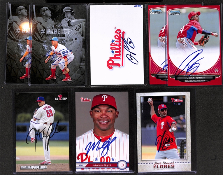 Lot of 18 Phillies Signed 4x 6 Photos w. Ryan Howard 