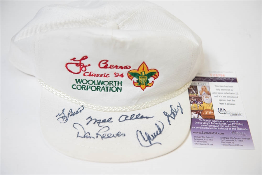 Yogi Berra & Mel Allen Signed Golf Hat - JSA
