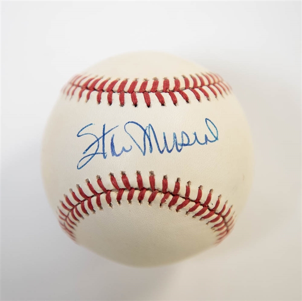 Stan Musial & Ozzie Smith Signed Baseballs