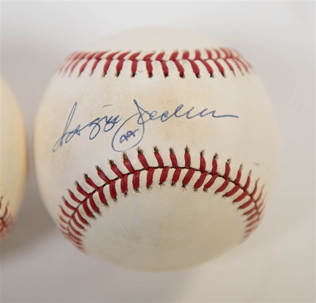 Reggie Jackson & Catfish Hunter Signed Baseballs