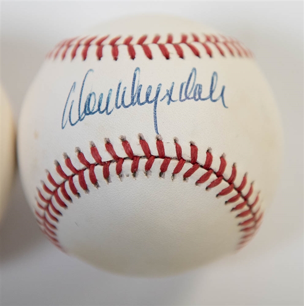 Don Drysdale & Duke Snider Signed Baseballs - JSA