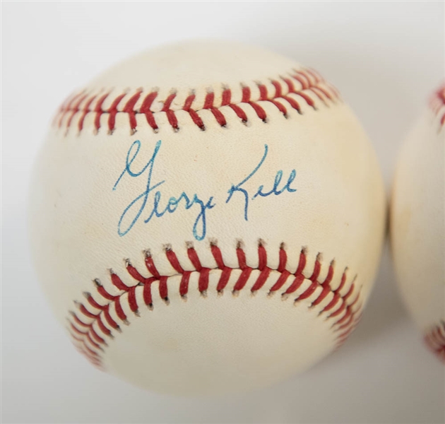 Hal Newhouser & George Kell Signed Baseballs