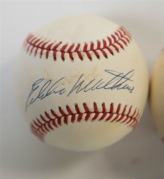 Warren Spahn & Eddie Mathews Signed Baseballs