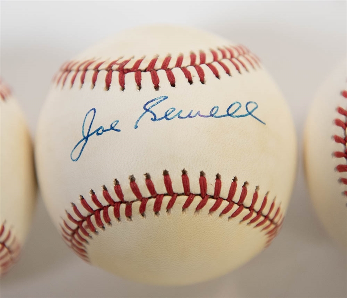Lot of 3 Hall Of Famers Signed Baseballs 2. Appling & Sewell