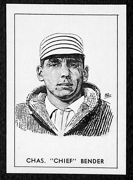 Lot of 3 1950 Callahan HOF Cards w. Chief Bender