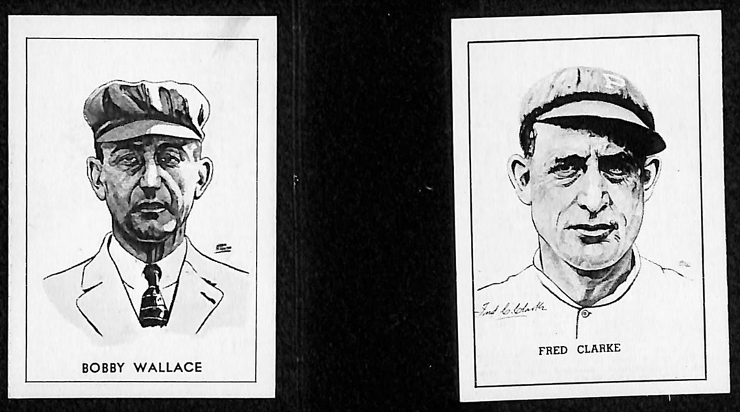 Lot of 9 1950 Callahan HOF Cards w. Eddie Plank