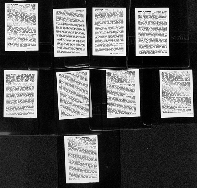 Lot of 9 1950 Callahan HOF Cards w. Eddie Plank