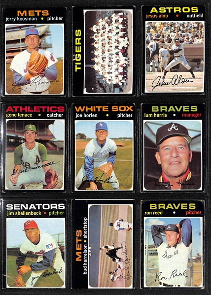 Lot of 400+ 1971 & 1972 Topps Baseball Cards