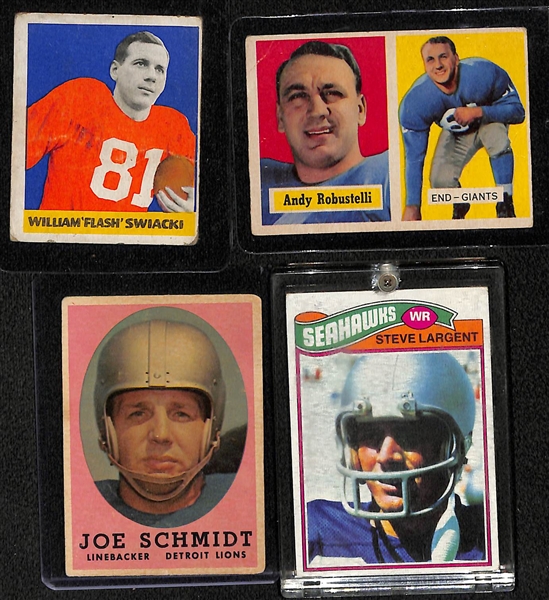 Lot of 220 Assorted Football Cards 1948-1989