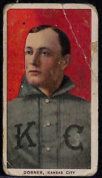 Lot of 4 1909 T206 Cards w. Carl Lundgren
