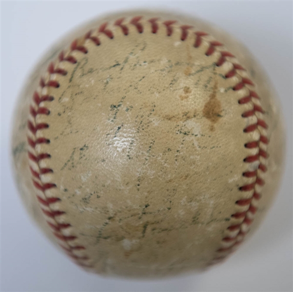 1952 Phillies Team-Signed Baseball (28 Autographs) inc. Roberts, Ashburn, +