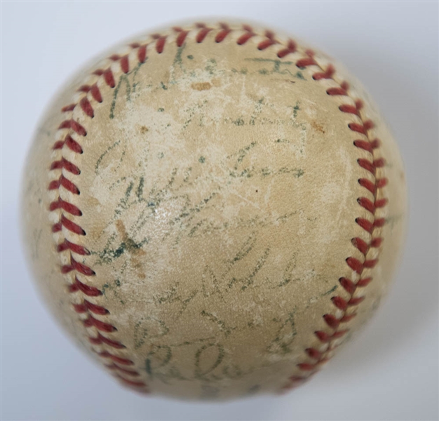 1952 Phillies Team-Signed Baseball (28 Autographs) inc. Roberts, Ashburn, +