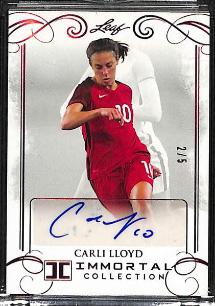 2018 Leaf Immortal Collection Carli Lloyd Autograph Card 2/5