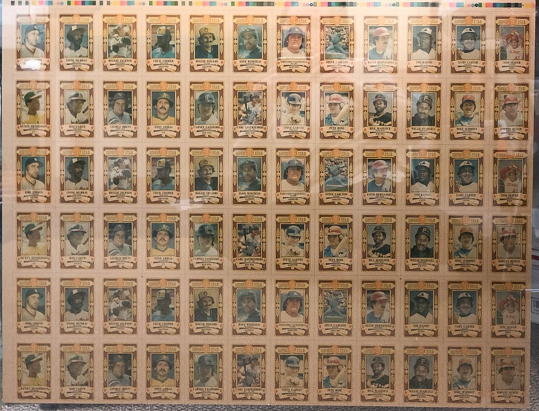 1982 Permagraphic Credit Cards Complete Uncut Card Sheet