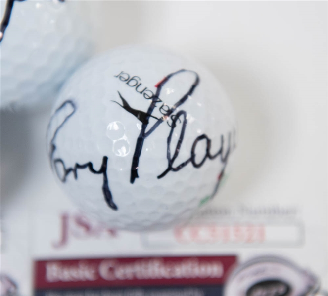 Lot of 3 Signed Golf Balls w. Jim Furyk - JSA