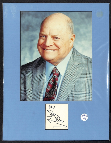 Lot of 5 Celebrity Cut Autograph Matte Displays w. Don Rickles & Debby Boone