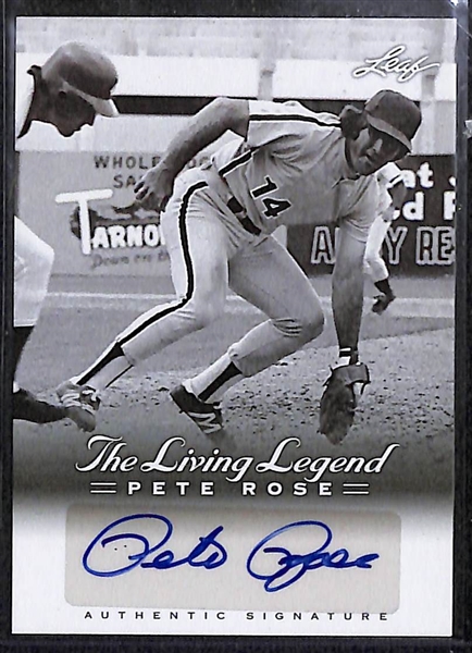 Lot Of 90 Baseball Autograph Cards w. Rose & Kruk