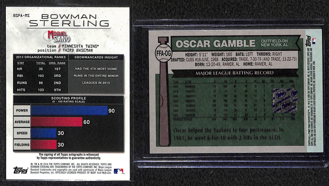 Lot Of 90 Baseball Autograph Cards w. Sano & Gamble