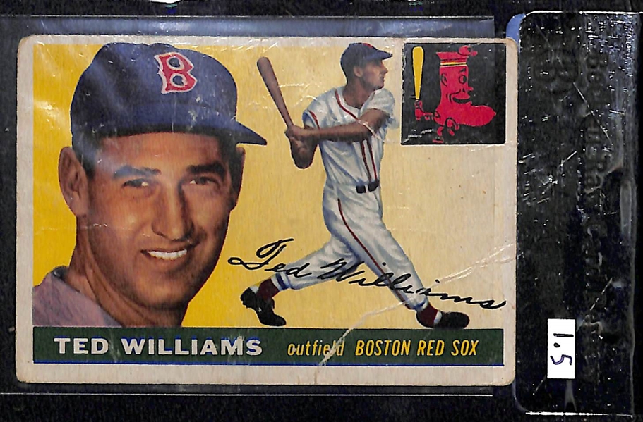 1955 Topps #2 Ted Williams Card BVG 1.5