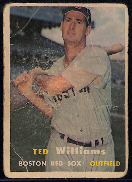 1957 Topps Ted Williams & Yogi Berra Cards