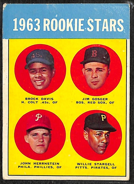 1963 Topps Rookie Cards - Willie Stargell & Rusty Staub