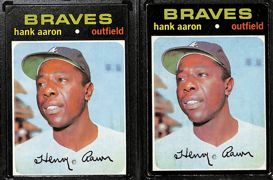 Lot of 5 Hank Aaron Vintage Cards w. 1963 Topps