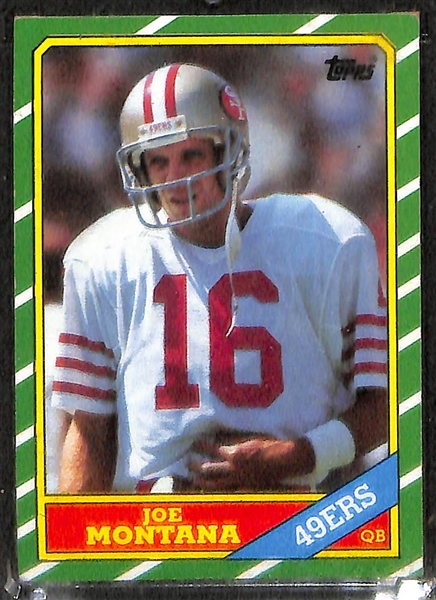 Lot of 4 1986 Topps Card w. Jerry Rice Rookie