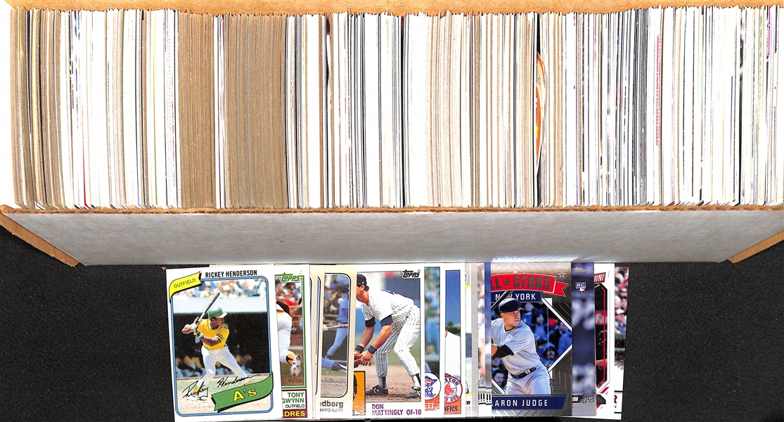 Lot of 800+ Rookie & Star Baseball Cards from 1970-2018