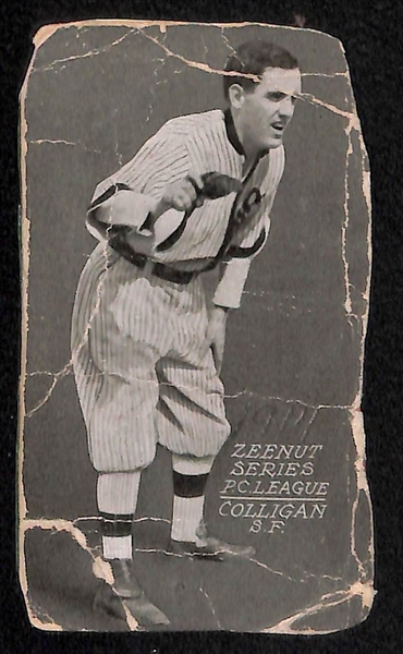 Lot of (3) 1911, 1912, and 1914 Zeenut Pacific Coast League Baseball Cards