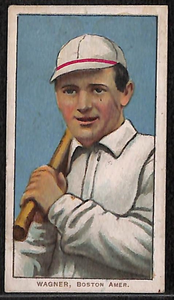 Lot of 3 - 1909-11 T206 Boston Red Sox Cards w. Heinie Wagner Bat on Left Shoulder