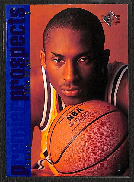 Lot of 12 Basketball & Football Star/Rookie Cards w. Kobe Bryant