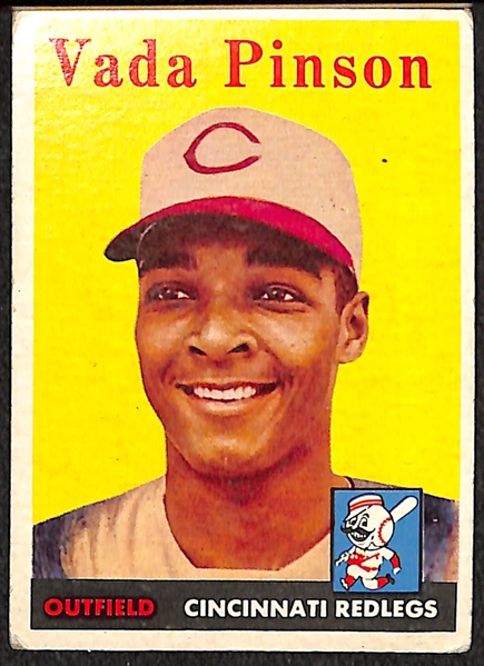 Lot of 60 1958 Topps Baseball Cards w. Duke Snider