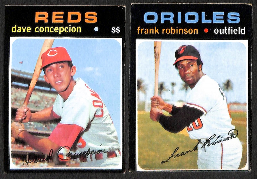 Lot of 250 1971 Topps Baseball Cards w. Pete Rose