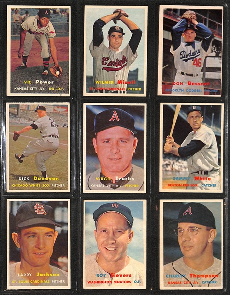 Lot of 58 (1957 & 1961) Topps Baseball Cards w. Walt Dropo