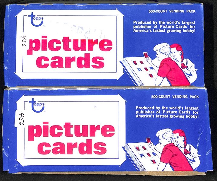 Lot of 2 1982 Topps Baseball Vending Boxes - 500 Cards