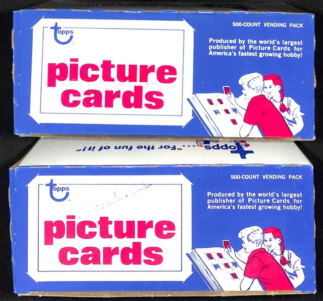 Lot of 2 1983 Topps Baseball Vending Boxes - 500 Cards
