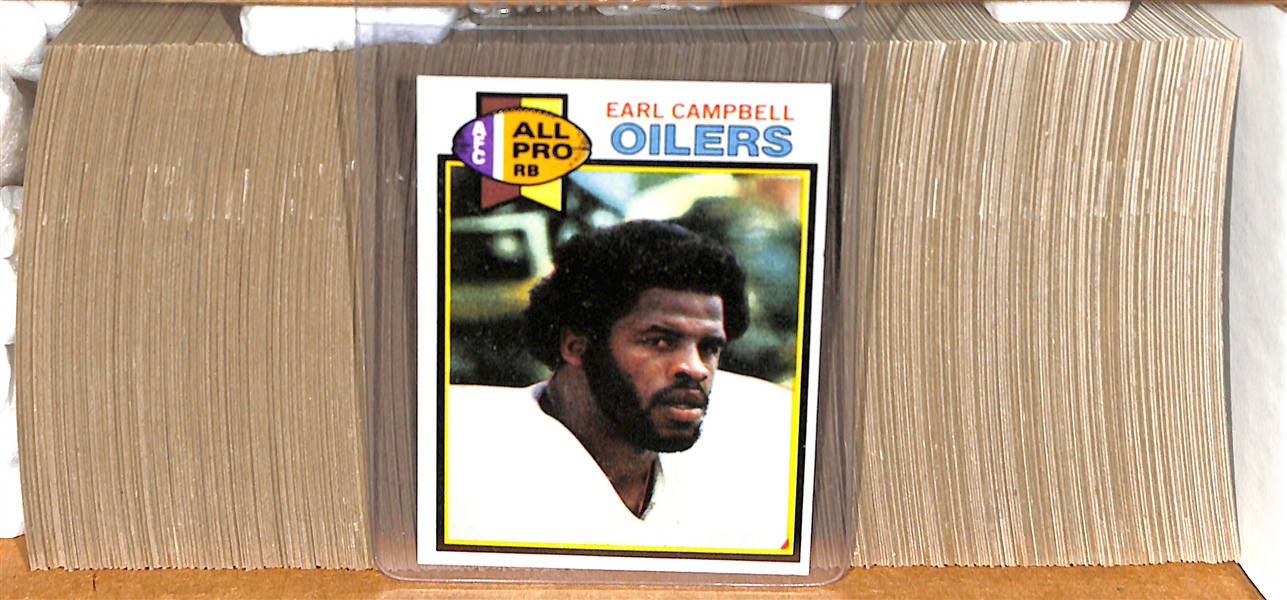 1979 Topps Football Partial Card Set w. Earl Campbell RC