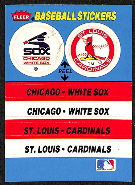 1985 Topps & 1987 Fleer Baseball Complete Card Sets