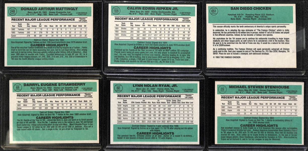  1984 Donruss & 1984 Fleer Baseball Complete Baseball Card Sets