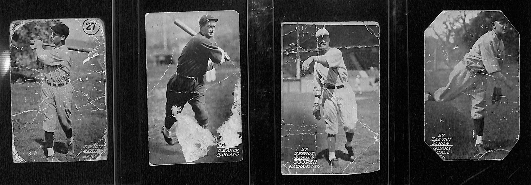 Lot of (22) 1927-1928 Zeenut Pacific Coast League Baseball Cards