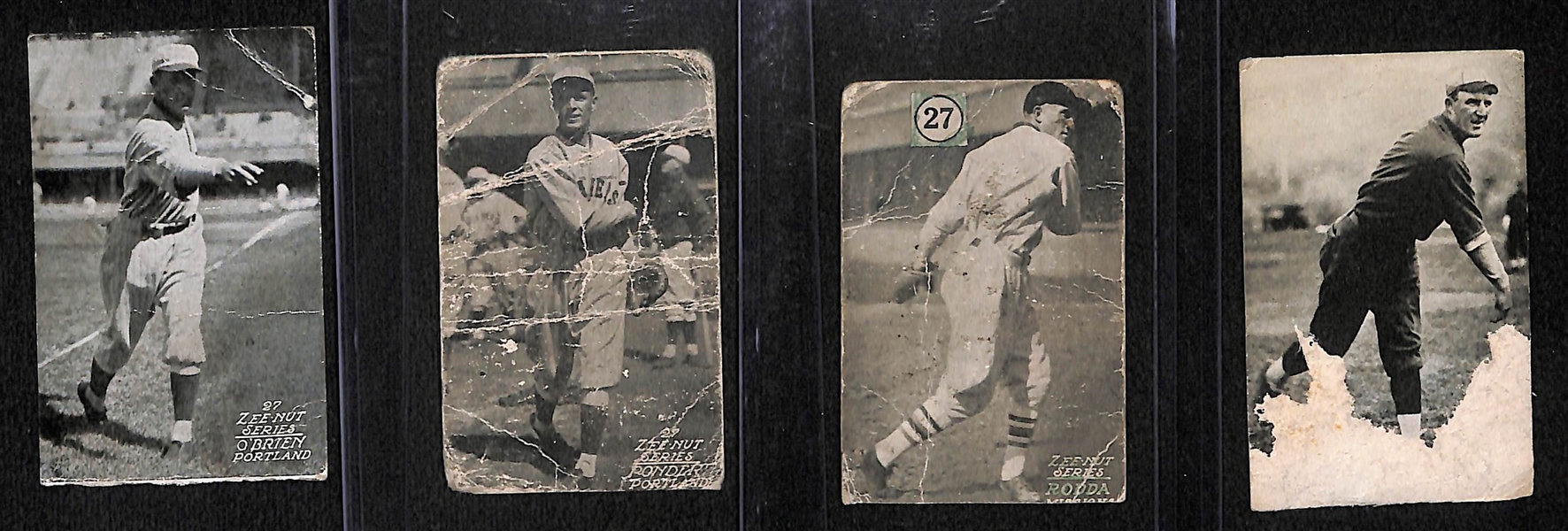 Lot of (22) 1927-1928 Zeenut Pacific Coast League Baseball Cards