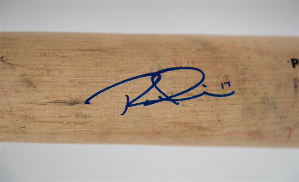 Rhys Hoskins Signed Baseball Bat - JSA