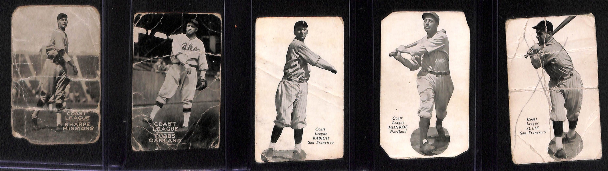 Lot of (19) 1931-1937 Zeenut Pacific Coast League Baseball Cards