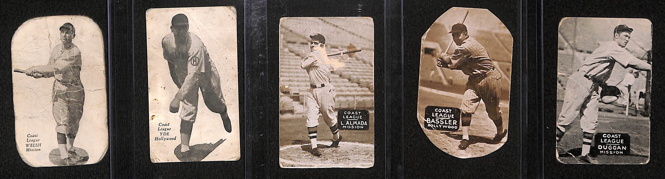 Lot of (19) 1931-1937 Zeenut Pacific Coast League Baseball Cards