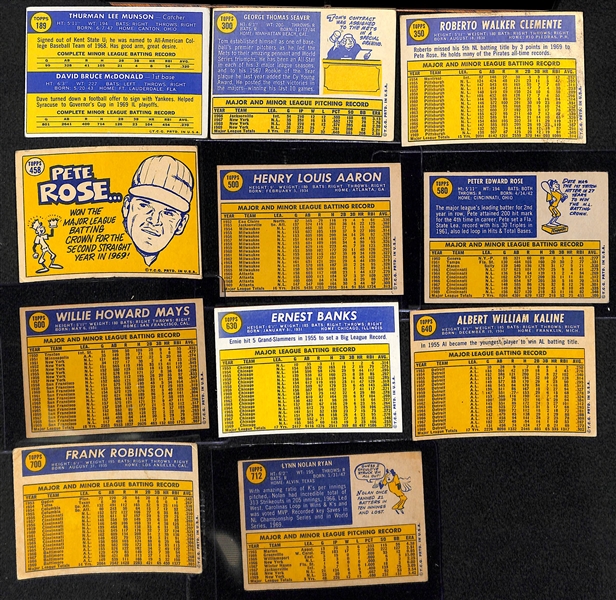 1970 Baseball Card Set (All 720 Cards in the Set)
